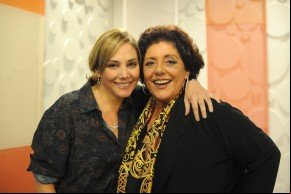 Leda Nagle recebe a atriz Heloisa Perissé