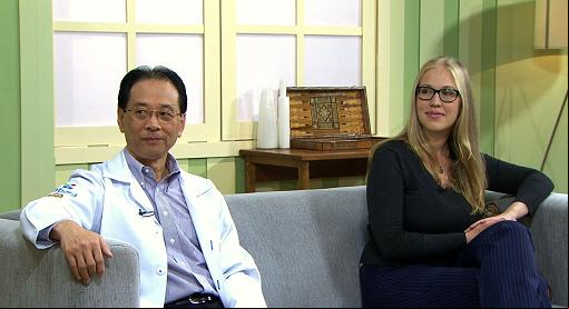 Nélson Horgoshi e Aline Bammann.